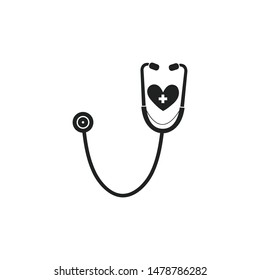 Heart Beat Icon. Flat style vector EPS.