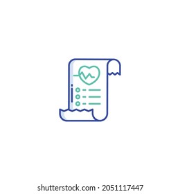 Heart Beat Icon Isolated On White Background