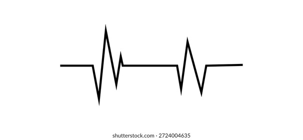 heart beat icon, life line icon, heartbeat diagram icon, heart beat on ecg icon,