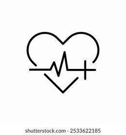 heart beat icon sign vector