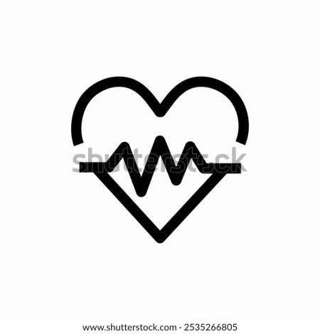 heart beat icon sign vector