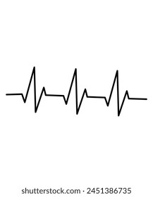 heart beat icon, vector best line icon.