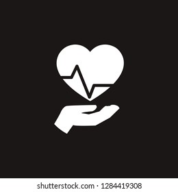 heart beat icon. heart beat vector design. sign design