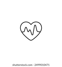 Icono de latido del corazón Vector. Vector editable EPS 10