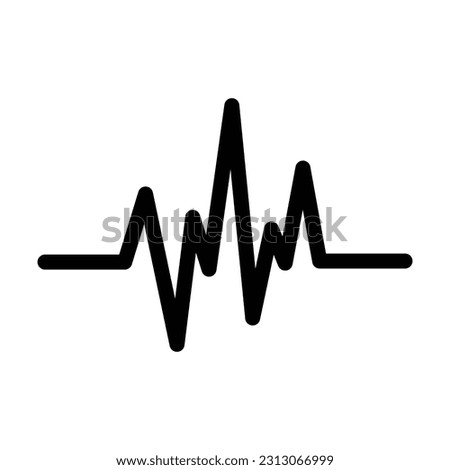 heart beat icon, heart vector, beat illustration