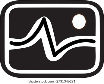 Símbolo de vetor de ícone de batimento cardíaco representando o sistema de saúde, o monitoramento de pulso e o conceito de batimento cardíaco médico. Ideal para aplicativos médicos, controle de fitness, painéis de saúde e projetos de design digital.