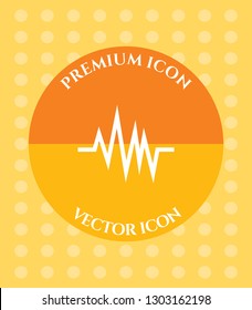 Heart Beat Icon for Web. Application, Software & Graphic Design.