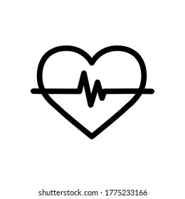 Heart beat icon,vector illustration. Flat design style. vector heart beat icon illustration isolated on White background, heart beat icon Eps10. heart beat icons graphic design vector symbols.