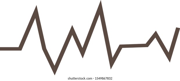 heart beat line graphic vector