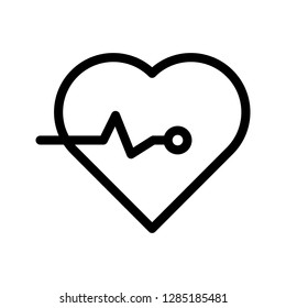 heart beat line icon