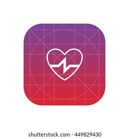 heart beat line icon