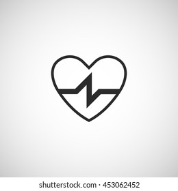 heart beat line icon