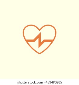 heart beat line icon