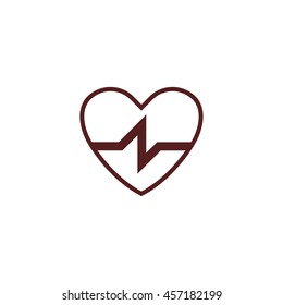 heart beat line icon