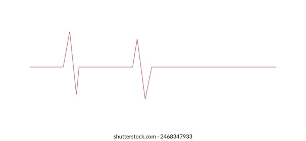Heart beat line icon. EKG heart beat line, vector. Cardiogram line icon, sign. Heart pulse silhouette, icon, symbol. Heartbeat pulse vector. Vector illustration.