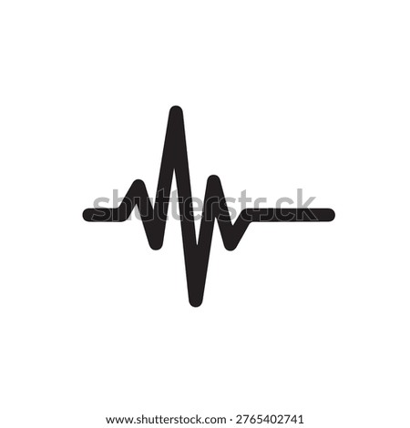 Heart beat line icon. EKG heart beat line, vector. Cardiogram line icon, sign. Heart pulse silhouette, icon, symbol. Heartbeat pulse vector. Vector illustration.