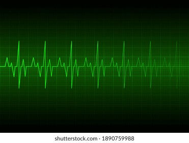 Heart beat line pulse background