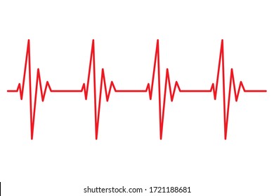 heart beat line pulse rhythm icon vector illustration