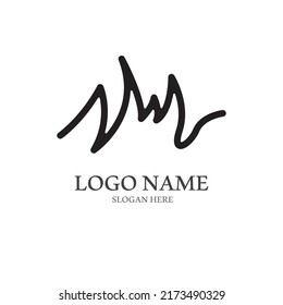 Heart beat logo or pulse line logo for medical medicine with modern illustration concept.