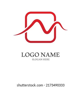 Heart beat logo or pulse line logo for medical medicine with modern illustration concept.