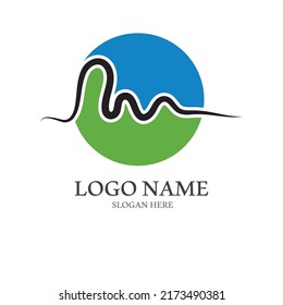 Herzschlag Logo oder Pulslinie Logo für die Medizin mit modernem Illustrationskonzept.