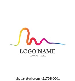Logo de latido cardíaco o logotipo de línea de pulso para medicina médica con concepto de ilustración moderna.