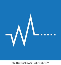 Logo de latido cardíaco o logotipo de línea de pulso para medicina médica con concepto de ilustración vectorial moderna