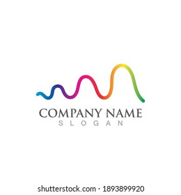Heart beat logo and symbol vector