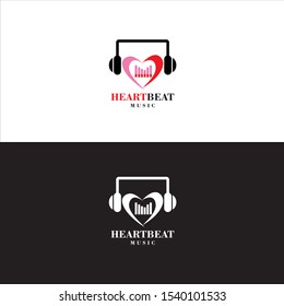 Heart Beat Logo in Vector