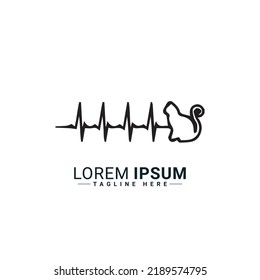 Heart Beat  logo vector illustration design 