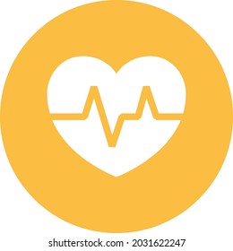 Heart beat monitor, illustration, vector, on a white background.