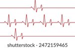 heart beat on e c g cardiogram vector