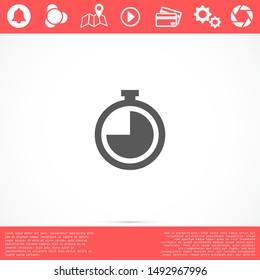 Heart beat pulse flat icon for medical applications and websites.  