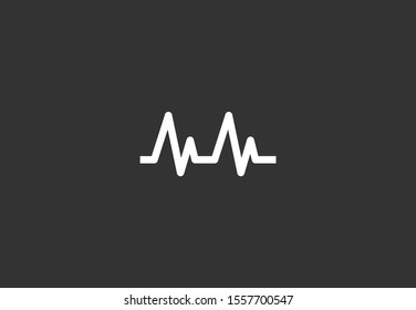 Heart beat pulse flat icon for medical applications and websites. Heartbeat / heart beat pulse icon. Heart beat flat vector icon for medical apps and websites icon.