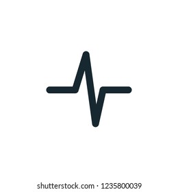 heart beat pulse icon vector medical logo template