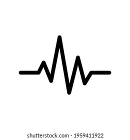 heart beat pulse icon vector illustration. Heart beat monitor pulse line art vector icon. heartbeat line icon vector illustration.