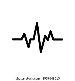 heart beat pulse icon vector illustration. Heart beat monitor pulse line art vector icon. heartbeat line icon vector illustration.
