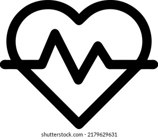 heart beat symbol vector icon - modern and minimalist stye.