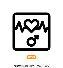 Heart Beat Vector Icon