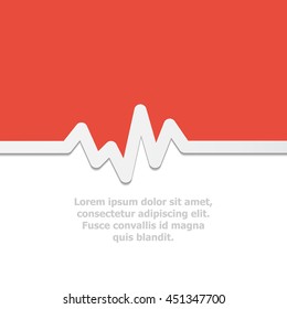 heart beat vector illustration