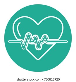 Heart beating icon