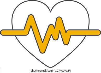 heart beating icon in web