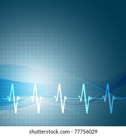 heart beats cardiogram vector illustration