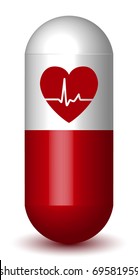 Heart Beats Sign Capsule