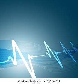 heart beats vector illustration