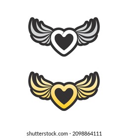 heart and Beauty Love Vector icon illustration design Template