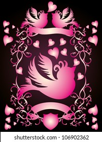 heart birds