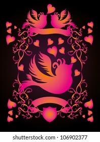 heart birds