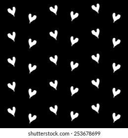 Heart Black Background icon great for any use. Vector EPS10.