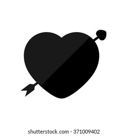 heart  - black vector icon
